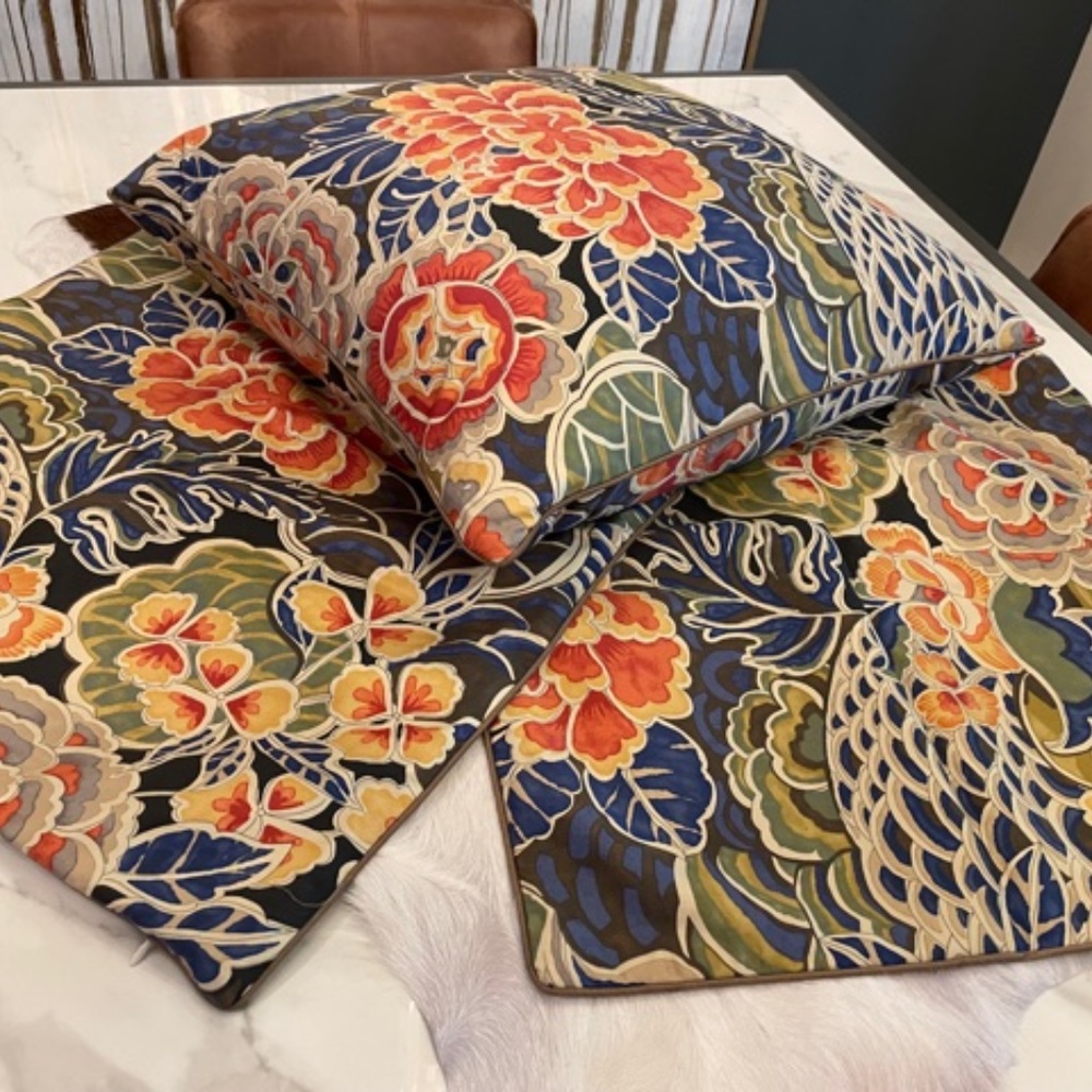 Three Colorful Accent Pillow Covers